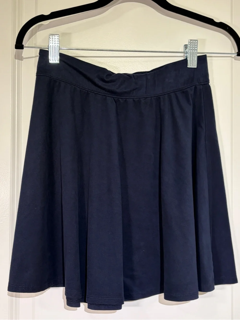 Hollister Women's Faux Suede Navy Skater/Circle Skirt in size Extra Small (XS)